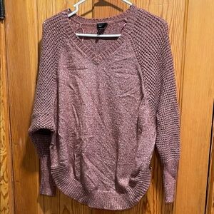 Rue21 V-Neck Sweater - Dusty Rose